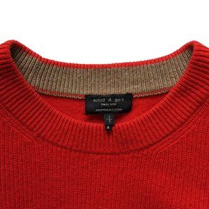 Rag & Bone 100% Cashmere Red Jumper / Sweater
